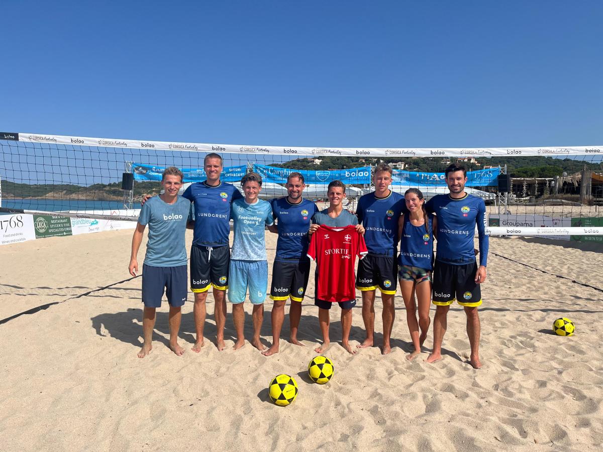 Danske footvolley spillere til Corsica Open&nbsp;2024